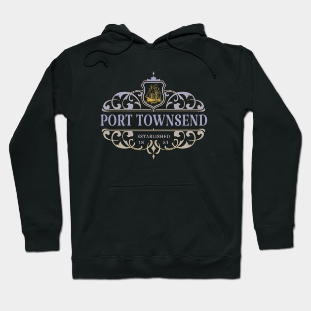 Port Townsend Washington Charming Victorian Seaport Hoodie by Pine Hill Goods